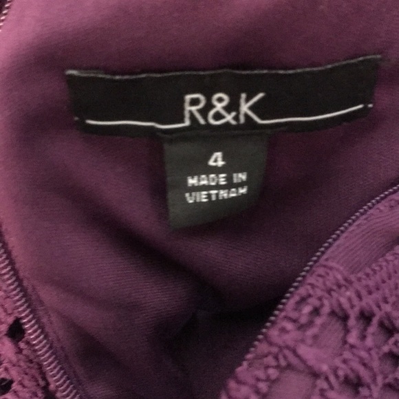 R&K purple dress NWT - Picture 6 of 7